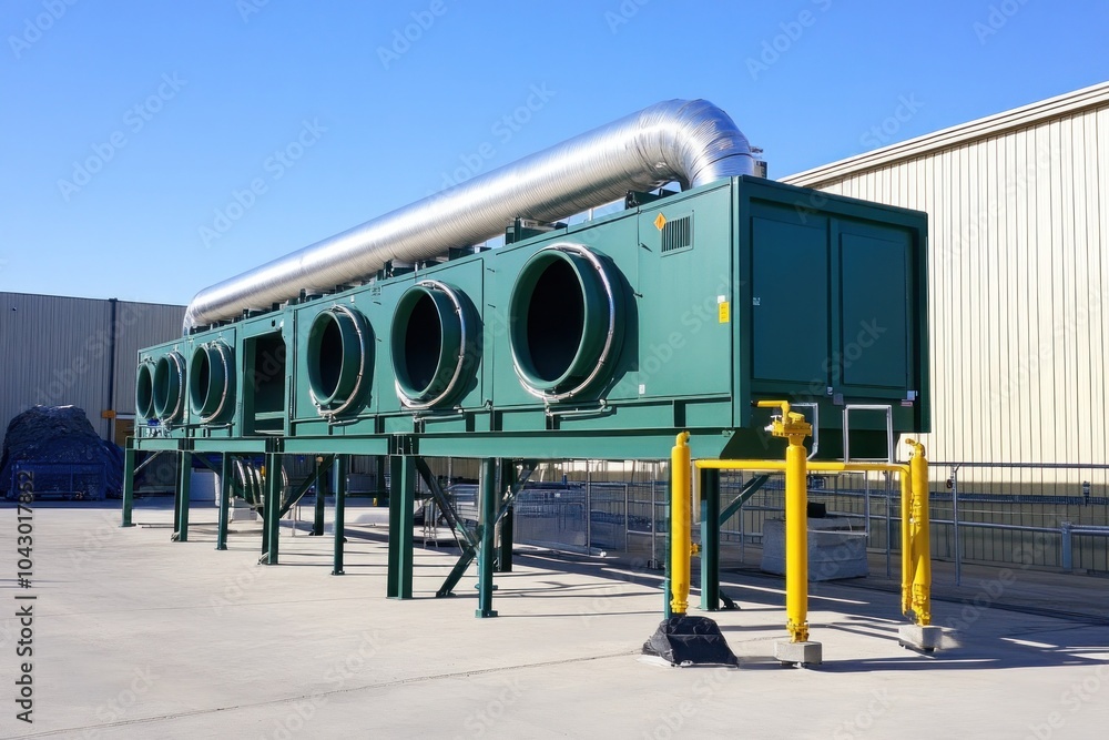 Airborne dust control systems, showcasing equipment designed to capture ...