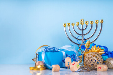 Wall Mural - Happy Hanukkah background