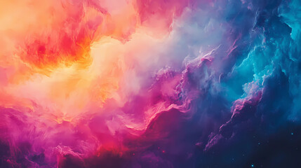 Wall Mural - abstract painting with vibrant colors . fantasy concept , illustration painting.