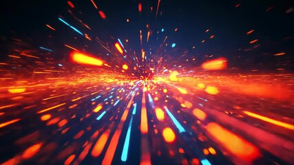Wall Mural - hyperspace jump star field in galaxy