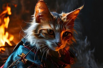 Canvas Print - pyre the flame cat