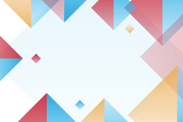 Wall Mural - abstract geometric shapes background in bright colors