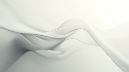 Poster - clean white background with a single soft grey line flowing diagonally for a minimalist aesthetic