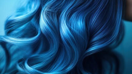 Wall Mural - gradient of deep indigo blue transitioning to a soft teal with smooth curves