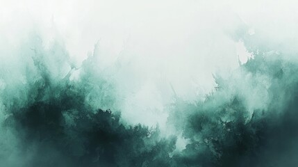Wall Mural - light blue and soft green watercolor brushstrokes with subtle blending, giving a calm, serene atmosp