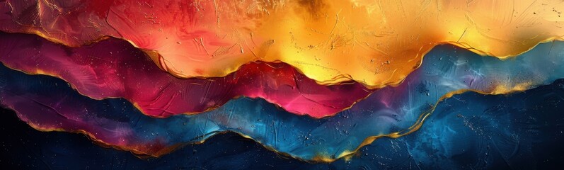 Abstract colorful painting