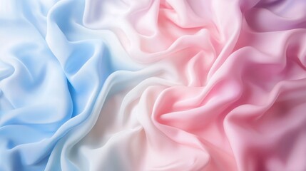 Wall Mural - soft pastel gradient blending light pink, baby blue, and pale lavender with smooth transitions