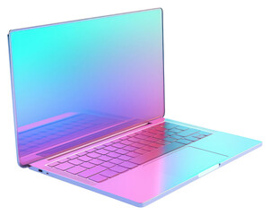 Wall Mural - png laptop computer white background portability.