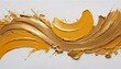 © Olga - Richly textured strokes of gold flow across a pure white canvas, creating an engaging interplay of light and shadow that inspires creativity and elegance