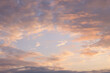 © SKfoto - Beautiful sunset sky with pink clouds. Background or template.