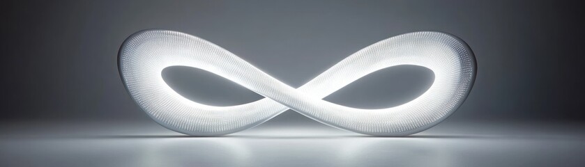 Sticker - A glowing infinity symbol, representing continuity and limitless possibilities.