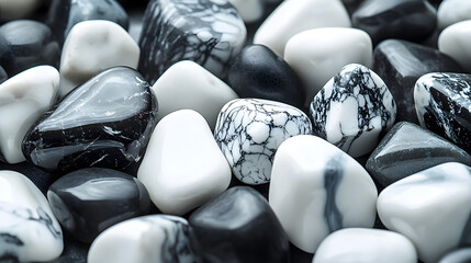 Elegant Backdrop of Shades of Howlite Crystals for Calming and Harmonious Visual Projects