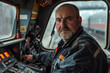 © Tetiana - Generative AI image of a public transport machinist at work, focused on operating the vehicle
