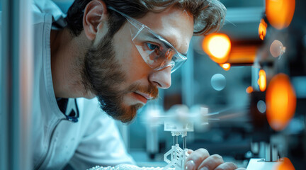 Aufkleber - Engineer with digital manufacturing, mainly 3D printing in the learning process.