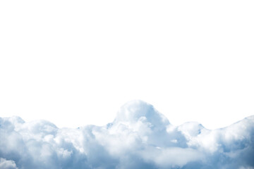 Wall Mural - white fluffy cumulus and cirrus clouds background in png isolated on transparent background