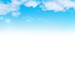 Wall Mural - blue sky and clouds background in png isolated on transparent background