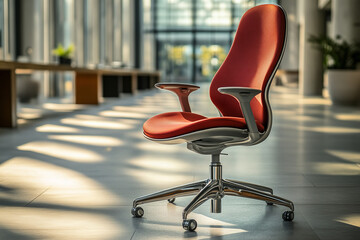 Wall Mural - Modern Ergonomic Office Chair Enhancing Comfort and Style  