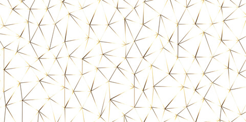 Abstract of simple golden line triangle pattern geometric background. Seamless geometric polygonal repeatable pattern swatch background, Trendy design vector background for web backdrop orpaper print.