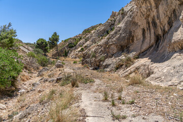 Wall Mural - Rock formation near Carry-le-Rouet