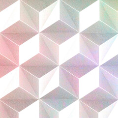 Wall Mural - cubic seamless patterned background design element