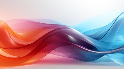 Wall Mural - A colorful wave with red, blue and purple colors