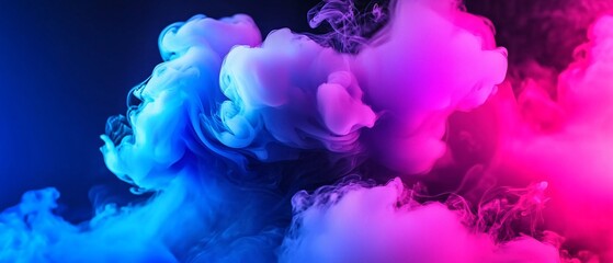 Wall Mural - Vibrant colorful smoke swirls