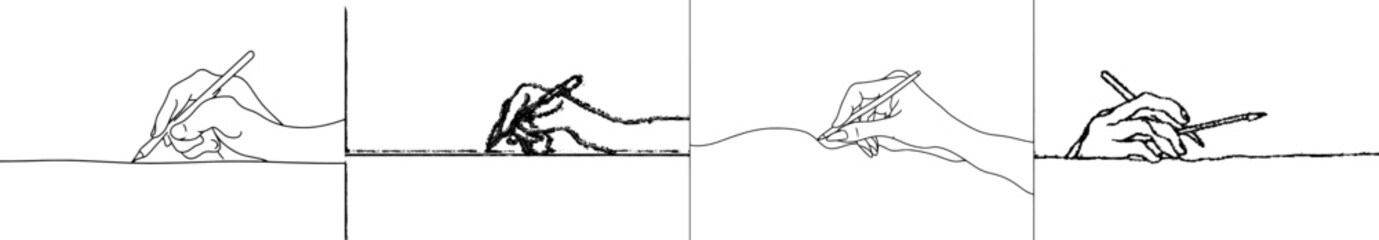 Aufkleber - Continually drawing one line on a piece of paper.