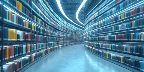 Leinwandbilder - A state-of-the-art information retrieval system powered by AI search engines, enabling users to navigate vast databases effortlessly.