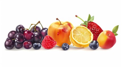 Wall Mural - Colorful Fruit Arrangement