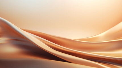 Flowing Golden Fabric with Soft Light Gradient