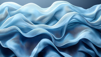 Wall Mural - smooth silk wave pattern flowing in vibrant colors generated by ai