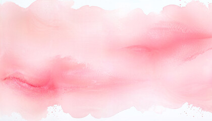Wall Mural - pastel pink aquarelle background with free space