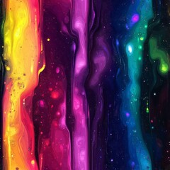 Wall Mural - northern lights and rainbow acid type with purples texture 