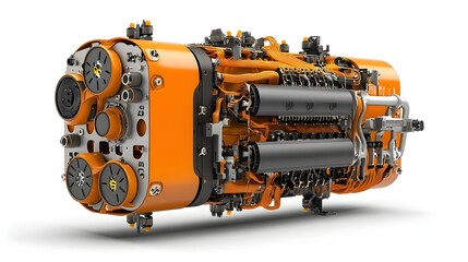 Aufkleber - Detailed cross section of an electric vehicle battery pack showcasing the internal components like lithium ion cells cooling tubes