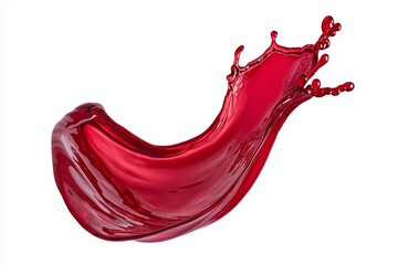 Aufkleber - Water swirl splash with a few bubbles isolated on a clear png background, flowing in the form of a wave.