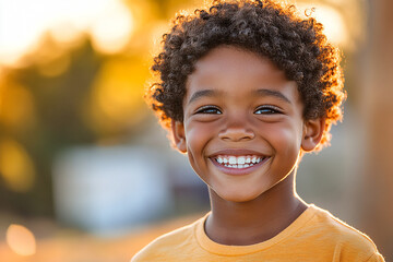 Black teenager boy on a outdoors background