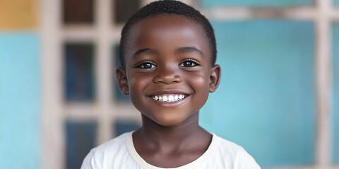 Black teenager boy on a studio background