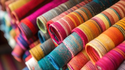 Experience the vivid hues of an artisan weaver s work