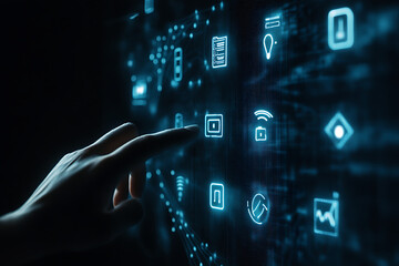 digital numbers on screen