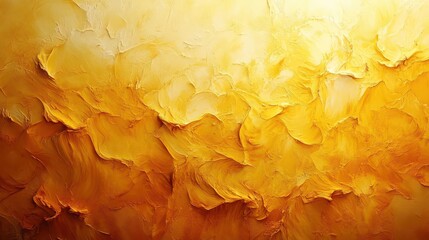 Wall Mural - abstract yellow background with dynamic textures and patterns vibrant shades of yellow blending smoo