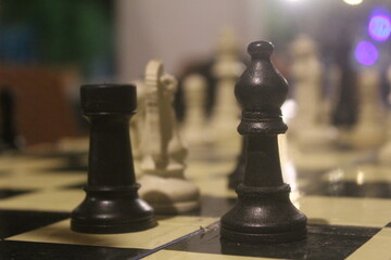 chess pieces on a chessboard