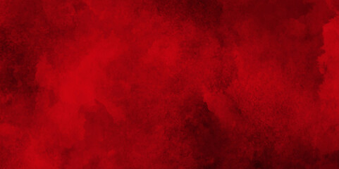 Wall Mural - Watercolor red grunge background painting.Beautiful stylist modern red texture background with smoke.Colorful red textures for making flyer, poster, cover, banner and any design.Dark edge red grunge i