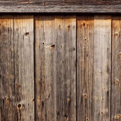 Wall Mural - A close-up photo of a wooden , realistic textures, highlighting detailed grain patterns, prominent knots, and a subtly distressed surface