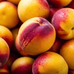 extreme macro peaches background from above