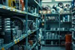 © Vorda Berge - Close up of shelves in auto parts store