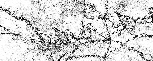 Wall Mural - grunge dark black and white pattern of cracks and scuffs black marble abstract design. stone old tex