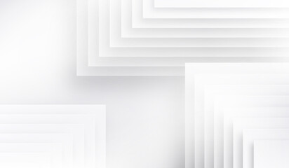 Wall Mural - white background. abstract geometric pattern. light gray texture. technology 3d patern. design of mo