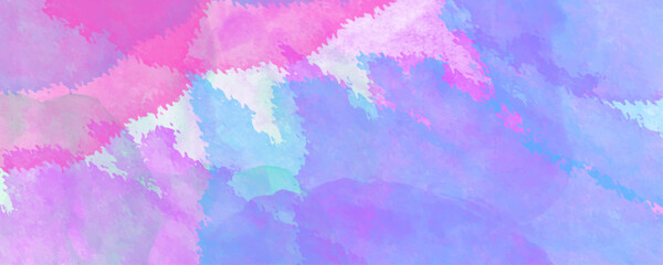 Wall Mural - pastel color watercolor banner. brushstrokes. backdrop abstract beautiful colorful watercolor illust