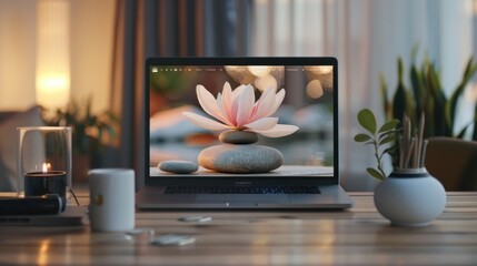 Modern Wellness Center Website Interface with Vibrant Health Service Options