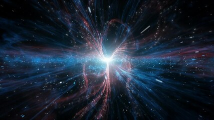 Wall Mural - bang bang explosion in space